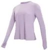 Roupas de Yoga Soltas Transfronteiriças Tops Manga Longa Camiseta de Corrida de Secagem Rápida Longa Esportiva Primavera e Verão Roupas de Fitness Blusas Femininas