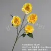 Ramo de Flores Artificiales de Peonía de 4 Cabezas, Flores de Simulación Realistas para Decoración de Escena de Boda, Arreglo Floral, Flores de Seda, Venta al por Mayor