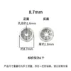 Moeda do Espírito da Montanha Anel de Cartão de Prata Pura Joia Estilo Chinês Pulseira Espaçador Acessório DIY Espaçador Artesanal Contas Decoração