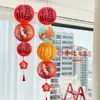 A Celebração de Inauguração da Casa de Shangmit Inclui Cordões de Lanternas Decorativas com o Caractere '' para a Sala de Estar, Enfeites Pendentes e Itens para a Cerimônia de Inauguração