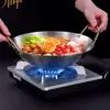 Wok de Acero Inoxidable de Doble Mango Más Vendido de la Tienda, Olla de Cocina Multifuncional, Sartén Antiadherente sin Recubrimiento para Uso Doméstico, Diámetro Grande