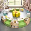 Sala de Leitura da Biblioteca Sofá Criativo Instituição de Treinamento Área de Leitura de Livros da Escola Estante Sofá Integrado de Formato Especial