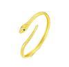 Pulseira Aberta Estilo Cobra Similar da Fengxiang, Ajustável Banhada a Ouro Novo Estilo Ano da Cobra, Ano do Zodíaco, Presente para Namorada e Pulseira de Melhor Amiga