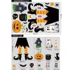 Decoração de Halloween Adesivos de Parede de Terror Amazon Adesivos de Caveira Abóbora Balão de Halloween Espantalho Adesivos Estáticos