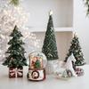Resina Papá Noel Caballo Mecedor Casa Adornos de Escritorio Adornos de Ambiente Festivo para el Hogar Regalos de Navidad