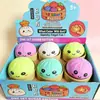 Bestseller transfronterizo Halloween gelatina de frutas squishy, juguete antiestrés de rebote lento, bolsa con cara sonriente de cuentas pop squishy con purpurina