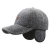Gorra de otoño e invierno para hombre de mediana edad y mayor, gorra de padre, a prueba de viento, protección contra el frío, gorra de anciano, gorra de béisbol gruesa y cálida con forro polar