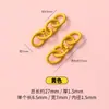 Cadena Colgante para Llavero Mosquetón Tangma Cadena Calabaza Pinza de Langosta Hebilla de Anillo Liso Material para Joyería DIY Productos Semi-Terminados Hechos a Mano Colección