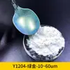 Fabricante de Tinta en Polvo de Mica Perlada Dorada para Uñas Artísticas para Aplicación en Plástico, Polvo Perlado Iridiscente Neón Camaleón al por Mayor