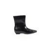 Mesmo estilo da Uva Mamãe~ Salto baixo de 3cm~ Bico quadrado elegante, botins/botas de cano médio minimalistas estilo coreano