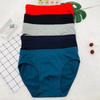 Ropa interior triangular para hombre de algodón puro popular color liso ropa interior triangular para hombre fábrica de algodón puro precio de fábrica al por mayor algodón puro algodón