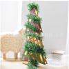 Tiras de Césped de PVC Verde de 16.5/5.5m, Hojas de Césped, Barandilla, Escalera Mecánica, Enredaderas Navideñas, Bolas de Colores, Decoraciones Navideñas