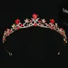 Coroa de noiva europeia e americana adorno de cabeça moderno minimalista barroco cristal coroa acessórios de cabelo acessórios para vestido de noiva atacado