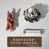 Base tradicional de cerámica tallada a mano para incienso, para el hogar y la oficina, difusor de incienso de aceites esenciales de nicho, artículo decorativo hecho a mano