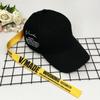 Gorra estrella con pequeña cinta amarilla gorra de béisbol femenina letra banda larga gorra de béisbol para hombre protección solar primavera y verano