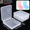 Caja de plástico para bastoncillos de algodón caja cosmética de PP rejilla simple doble caja de embalaje para bastoncillos de algodón de lápiz labial caja de almacenamiento para desmaquillante