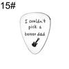 Púa de Guitarra Nueva de Acero Inoxidable Accesorios para Instrumentos Musicales Europeo y Americano Dadsonpick Letras Logotipo Púa Brillante Escarchada