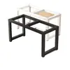Soportes para patas de mesa, mesa de comedor de metal, mesa de conferencias, marco de escritorio de oficina, base para mesa de centro, escritorio de computadora, marco de soporte para banco de trabajo