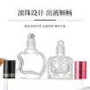 Frasco de Vidro Transparente para Óleo Essencial 5ml Frasco Roll-on Portátil 8ml Frasco Borrifador para Perfume Frasco Cosmético Simples e Compacto