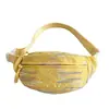 Nova bolsa de peito feminina, bolsa de ombro fofa estilo floresta nicho, fresca e leve, bolsa de cintura versátil bordada plissada