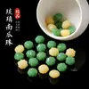 Cuentas de Calabaza de Jade Verde Imitación Cuentas Sueltas Nuevo Estilo Chino Pulsera DIY Colgante Accesorios Venta al por Mayor en Stock