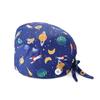 Gorro de Enfermera de Quirófano Transfronterizo con Estampados Lindos, Gorro de Cocina de Algodón Puro para Mujer, Gorro de Doctor de Belleza Bucal para Hombre, Gorro de Quimioterapia