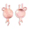 Colgantes de Aleación para Joyería al por Mayor, Suministros de Costura, Colgantes de Bolas de Lana, Collares, Pulseras, Accesorios para Joyería DIY