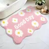 Alfombra de baño absorbente antideslizante de cachemira sintética simple para uso doméstico, resistente a la suciedad, resistente al desgaste, fácil de mantener, felpudo, alfombrilla de inodoro