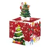 Caja de dinero temática roja de Navidad, una caja de dinero sorpresa festiva para Navidad, una caja de regalo creativa para las fiestas, un imprescindible para las fiestas