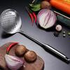 Conjunto de utensílios de cozinha de aço inoxidável espessado espátula frigideira colher conjunto de seis peças colher de sopa de cabo longo escorredor utensílios de cozinha atacado