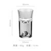 Dispensador de Vino Mountain View Creativo de Alta Gama Set de Caja de Regalo para Vino Blanco para el Hogar Vaso de Cristal de Cristal Azul Hielo Vaso para Vino Blanco Vaso para Licores