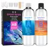 Cola de cristal de alta dureza Resina epóxi Abs cola Ultra transparente amarelamento resistente DIY Handmade Joias Hard Glue Set