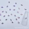 Accesorios Súper Brillantes para Uñas Paquete Mixto Rhinestones Irregulares de Fondo Plano Morado Claro Rhinestones para Uñas con Forma de Rombo Rhinestones de Cristal Aurora al por Mayor