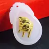 Colgante de jade con incrustaciones de oro y doce signos del zodiaco con pegamento sellado en forma de gota, con incrustaciones de oro y jade, que preserva el color, tienda de oro, tienda de jade, regalos
