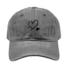 Gorra de Béisbol Versátil de Moda Transfronteriza con Bordado de Corazones Grandes y Pequeños para Hombres y Mujeres, Gorra para Proteger del Sol en Deportes al Aire Libre