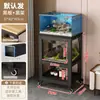 Estantería de almacenamiento móvil de varios niveles con ruedas para acuario, Gabinete de almacenamiento pequeño para sala de estar para acuario, Usar como estante para acuario