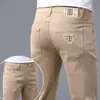 Jeans branco italiano de alta qualidade para homens, estilo fino de verão, calça casual slim fit elástica nova 2026, marca da moda