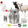 Máquina de ordenha de ovelhas sem as mãos elétrica para vacas bomba de mama aço inoxidável máquina de ordenha doméstica bomba de mama veterinária Ordenha de Leite de Cabra