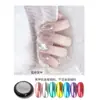 Polvo Espejo para Uñas Arte de Uñas Paleta de Polvos Aurora Brillo Dorado Ultra Brillante Lujo Oro Láser Plata Lentejuelas para Uñas de Titanio Electroplateado Ultra Fino