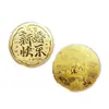 Moneda de oro estilo Shuibei 50mg oro puro 999 Feliz Cumpleaños Princesa Hazte Rico Día de San Valentín 520 regalo