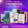 Ouro e prata cartão enxaguatório bucal pasta de dente caixa de cor UV impressão branca cartão de embalagem de alimentos caixa de cor shampoo gel de banho caixa personalizada
