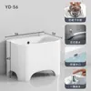 Fregadero Mopero Pequeño para Balcón de Casa, Lavabo para Piso de Baño, Fregadero Mopero Cerámico Alto de Pie, Tamaño Grande