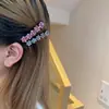 Horquilla de flor de pedrería de alta calidad clip para flequillo de frente de alto valor de color clip lateral de Corea del Sur delicado clip de pico de pato