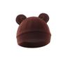 Gorro de Invierno para Recién Nacido con Orejas de Oso Gorro de Bebé Niños Niñas Pequeños Gorro de Hospital Gorro de Lana para 0-3 Meses