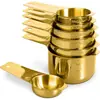 Conjunto de 13 Peças de Copos e Colheres Medidoras de Aço Inoxidável Transfronteiriço com Placa de Escala, Utensílios de Cozinha, Venda Direta para Conjunto de Ferramentas de Panificação Caseira