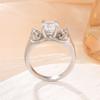 Anillo de diamantes de cobre con forma de bola de gatito caliente transfronterizo de Amazon Long Rui, material de protección ambiental, fabricantes de joyas transfronterizas al por mayor