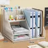 Estante de Almacenamiento de Escritorio, Estante de Almacenamiento para Escritorio, Atril, Estantería Pequeña para Estudiantes, Portalápices, Revistero de Oficina, Caja de Almacenamiento