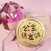 Shuibeibigai Oro Puro 999 Piezas de Oro 520 Regalo de Feliz Cumpleaños para Novio y Novia, Regalo de Feliz Boda