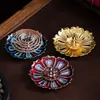 Accesorios para Incienso, Porta Incienso de Calabaza, Porta Incienso Poroso Mini Gota de Agua, Porta Incienso de Tortuga Zen Loto, Porta Incienso Longteng