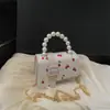 Nova Bolsa Quadrada Pequena Estampada Fofa Estilo Coreano Casual Primavera Moda Simples de Ombro/Axila Bolsa Transversal